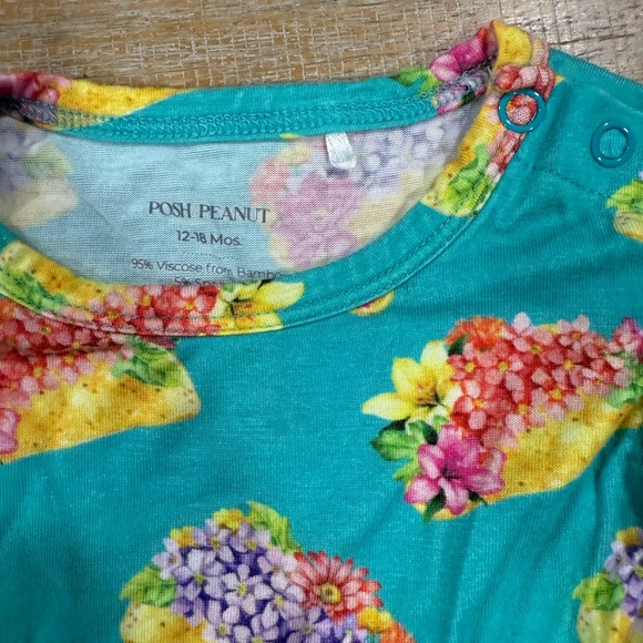 Posh Peanut Taco Floral Peplum Set - Picture 2 of 4